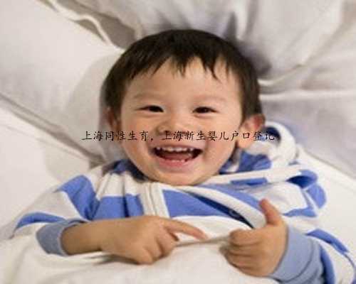 上海同性生育，上海新生婴儿户口登记