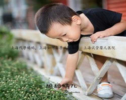 上海代孕妈妈，上海如何备孕成功率高，上海试管婴儿医院